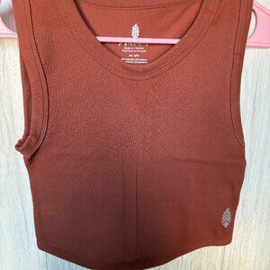 Free People Rust Crop Top